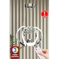 Fuzon 3 Renk Kumandalı Toplu Krom Led Avize Inci Ledli Avize Gri - Gümüş Fuzon 3 Renk Kumandalı Toplu Krom Led Avize Inci Ledli Avize Gri - Gümüş