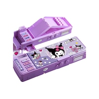 Mor Sert Kapaklı Kuromi Kawaii Dikdörtgen Kız Çocuk Kalem Kutusu Mor Sert Kapaklı Kuromi Kawaii Dikdörtgen Kız Çocuk Kalem Kutusu