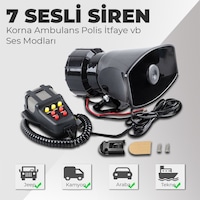 Her Araca Uyumlu Universal 7 Sesli Polis Sireni Her Araca Uyumlu Universal 7 Sesli Polis Sireni