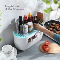 Ecoco Tezgah Üstü Bölmeli Baharatlık Çekmeceli Mutfak Düzenleyici Ecoco Tezgah Üstü Bölmeli Baharatlık Çekmeceli Mutfak Düzenleyici