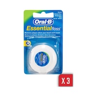 Oral-B Essential Floss Naneli ve Mumlu Diş İpi 50 M x 3 Adet Oral-B Essential Floss Naneli ve Mumlu Diş İpi 50 M x 3 Adet