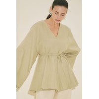 Manuka Keten Volümlü Tunik Adaçayı Ss26tnk00002-395 Adaçayı Manuka Keten Volümlü Tunik Adaçayı Ss26tnk00002-395 Adaçayı