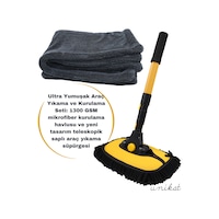 Ultra Yumuşak Araç Yıkama Ve Kurulama Seti 1300 Gsm Mikrofiber Kurulama Havlusu Ve Yeni Tasarım Teleskopik Saplı Araç Yıkama Süpürgesi. Ultra Yumuşak Araç Yıkama Ve Kurulama Seti 1300 Gsm Mikrofiber Kurulama Havlusu Ve Yeni Tasarım Teleskopik Saplı Araç Yıkama Süpürgesi.