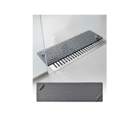 Gri Uzun Silikon Kötü Koku Önleyici Mat Gider Kapağı Tıpası Banyo, Mutfak Ve Balkon Lavabo Gider 37x11 Cm Gri Uzun Silikon Kötü Koku Önleyici Mat Gider Kapağı Tıpası Banyo, Mutfak Ve Balkon Lavabo Gider 37x11 Cm