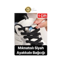 Yeni Mıknatıslı Metal Tak Bırak Elastik Siyah Akıllı Kilitli Bağcık Spor Ayakkabı Bağcığı 100 Cm Çok Renkli Yeni Mıknatıslı Metal Tak Bırak Elastik Siyah Akıllı Kilitli Bağcık Spor Ayakkabı Bağcığı 100 Cm Çok Renkli