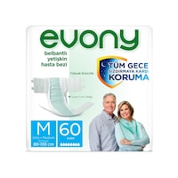 Evony Yetişkin Hasta Bezi M 60 Adet Evony Yetişkin Hasta Bezi M 60 Adet