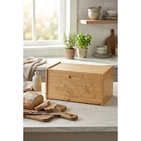 Doğal Bambu Kapaklı Ekmek Kutusu & Doğal Bambu Ekmek Dolabı 23x38x20 Cm Çok Renkli Doğal Bambu Kapaklı Ekmek Kutusu & Doğal Bambu Ekmek Dolabı 23x38x20 Cm Çok Renkli