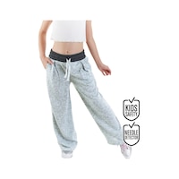 Denokids Kız Çocuk Yumoş Gri Pantolon Denokids Kız Çocuk Yumoş Gri Pantolon