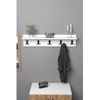 Askılık Duvar Elbise Askılığı Portmanto 80 Cm Beyaz Düz Beyaz Askılık Duvar Elbise Askılığı Portmanto 80 Cm Beyaz Düz Beyaz