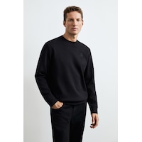 Lufian Grand Erkek Sweatshirt Siyah Siyah 112030192100100 Lufian Grand Erkek Sweatshirt Siyah Siyah 112030192100100