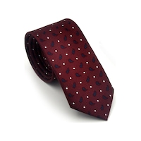 Gaffy Beyaz Lacivert Desenli Bordo Dokuma Kumaş Mendilli Slim Fit Kravat // Sdk-2612-4 Bordo Gaffy Beyaz Lacivert Desenli Bordo Dokuma Kumaş Mendilli Slim Fit Kravat // Sdk-2612-4 Bordo