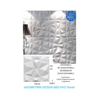 50cm X 50cm 1 Adet Beyaz 3d Abs Malzeme Pvc Dayanıklı Duvar Paneli Silinebilir Geometrik Model Panel Beyaz 50cm X 50cm 1 Adet Beyaz 3d Abs Malzeme Pvc Dayanıklı Duvar Paneli Silinebilir Geometrik Model Panel Beyaz