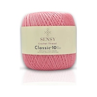 Sensy Classic 10 Tığ İpi 100% Merserize Pamuk Örgü İpi, Dantel İpi, Giza Mısır Pamuğu Bebe Pembesi Sensy Classic 10 Tığ İpi 100% Merserize Pamuk Örgü İpi, Dantel İpi, Giza Mısır Pamuğu Bebe Pembesi