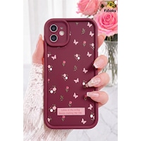 Fibaks iPhone 11 Uyumlu Kılıf Yumuşak Dokulu Kelebek Ve Gül Desenli Yumuşak Kamera Korumalı Silikon Kapak Fibaks iPhone 11 Uyumlu Kılıf Yumuşak Dokulu Kelebek Ve Gül Desenli Yumuşak Kamera Korumalı Silikon Kapak