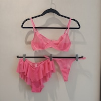 Bonbon Kadın Tül Transparan Balenli Sütyen, Checky Ve String Külotlu 3 Lü Paket Bb2622 Nar Çiçeği Bonbon Kadın Tül Transparan Balenli Sütyen, Checky Ve String Külotlu 3 Lü Paket Bb2622 Nar Çiçeği