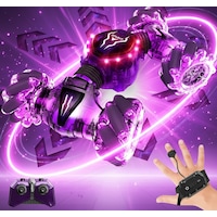 Mj Toys Uzaktan Kumandalı Şarjlı Led Işıklı Bilekten Kontrollü Araba Akrobat Drift Stunt 4x4 Oyuncak Araba Mor Mj Toys Uzaktan Kumandalı Şarjlı Led Işıklı Bilekten Kontrollü Araba Akrobat Drift Stunt 4x4 Oyuncak Araba Mor