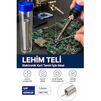 Teknozeel Tüp Lehim Teli 60 Kalay 40 Kurşun Oranı 1.00 Mm Tüp Lehim 15 Gram Teknozeel Tüp Lehim Teli 60 Kalay 40 Kurşun Oranı 1.00 Mm Tüp Lehim 15 Gram