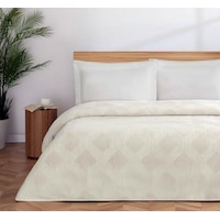 Özdilek Trendy Embos Tek Kişilik Battaniye 155x220 Art Deco Kemik Bej Özdilek Trendy Embos Tek Kişilik Battaniye 155x220 Art Deco Kemik Bej