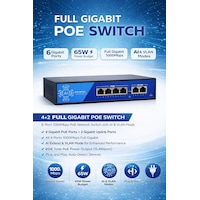 3dcool 3d-psf04-fg 6 Port Kamera Poe Switch 4xpoe 2xuplink Full Gigabit 65w 250mt 3dcool 3d-psf04-fg 6 Port Kamera Poe Switch 4xpoe 2xuplink Full Gigabit 65w 250mt