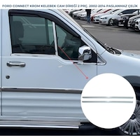 Ebal Otomotiv Ford CONNECT Krom Kelebek Cam Direği 2 pcs 2002-2014 P. Çelik Ebal Otomotiv Ford CONNECT Krom Kelebek Cam Direği 2 pcs 2002-2014 P. Çelik