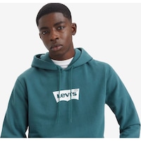 Levi's Erkek Oversize Kapüşonlu Sweatshirt - Günlük Kullanım Yeşil Levi's Erkek Oversize Kapüşonlu Sweatshirt - Günlük Kullanım Yeşil