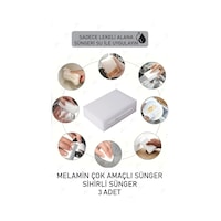 Mucit Home 3 Adet Melamin Sünger, Çizik Giderici Sünger, Duvar Temizleme Süngeri, Silgi Sünger, Sihirli Sünger Mucit Home 3 Adet Melamin Sünger, Çizik Giderici Sünger, Duvar Temizleme Süngeri, Silgi Sünger, Sihirli Sünger