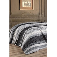 Ayşen Çift Kişilik %100 Pamuklu 240x220 Cm Tek Pike Siyah - Gri Ayşen Çift Kişilik %100 Pamuklu 240x220 Cm Tek Pike Siyah - Gri