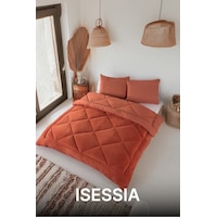 Lüks Wellsoft Çift Taraflı Yumuşak 4 Mevsim Yorgan Seti Yorgan Uyku Seti Çeyiz 195 X 215cm Kiremit Lüks Wellsoft Çift Taraflı Yumuşak 4 Mevsim Yorgan Seti Yorgan Uyku Seti Çeyiz 195 X 215cm Kiremit