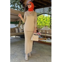 Rabia Şamlı Sezen Triko Takım Taş Normal Rabia Şamlı Sezen Triko Takım Taş Normal