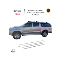 Toyota Hilux Krom Cam Çıtası 4 Parça 2005-2015 Arası Paslanmaz Çelik Toyota Hilux Krom Cam Çıtası 4 Parça 2005-2015 Arası Paslanmaz Çelik