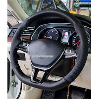 Kia Picanto Uyumlu Dikmeli Direksiyon Kılıfı Noktalı-Karbon Siyah Kia Picanto Uyumlu Dikmeli Direksiyon Kılıfı Noktalı-Karbon Siyah