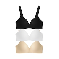 Cottonill Seamless Bra - Norea Micro Balensiz Dolgusuz Kadın Sütyen 3'lü Paket-2 Çok Renkli - Cottonill Seamless Bra - Norea Micro Balensiz Dolgusuz Kadın Sütyen 3'lü Paket-2 Çok Renkli -