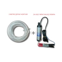24 Volt Mini Dalgıç Sıvı Aktarma Pompası+hortum Seti Su,süt,yağ 24 Volt Mini Dalgıç Sıvı Aktarma Pompası+hortum Seti Su,süt,yağ