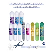 Tüm Kapalı Kasalar Ve Ihlas Silver, Plus, Platinum Uyumlu, 1,5 Yıllık Bakım, 8+3 Filtre Seti Tüm Kapalı Kasalar Ve Ihlas Silver, Plus, Platinum Uyumlu, 1,5 Yıllık Bakım, 8+3 Filtre Seti