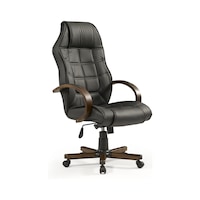 Konfor Cila Bilgisayar - Ofis - Müdür - Büro - Makam Çalışma Koltuğu Siyah Renk Ahşap Ayaklı Siyah Konfor Cila Bilgisayar - Ofis - Müdür - Büro - Makam Çalışma Koltuğu Siyah Renk Ahşap Ayaklı Siyah