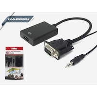 Hadron Hd4458 Vga To Hdmi + Aux Dönüştürücü Hadron Hd4458 Vga To Hdmi + Aux Dönüştürücü