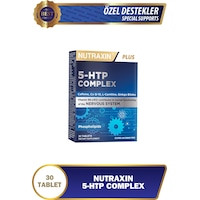 Nutraxin 5-HTP Complex 30 Tablet–Serotonin Desteği, B6 & B12 Vitaminli, Ginkgo Biloba ve Koenzim Q10 İçerikli Nutraxin 5-HTP Complex 30 Tablet–Serotonin Desteği, B6 & B12 Vitaminli, Ginkgo Biloba ve Koenzim Q10 İçerikli