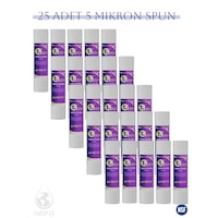 Su Arıtma 10'' 5 Micron 1. Aşama Spun Filtre 25 Adet Su Arıtma 10'' 5 Micron 1. Aşama Spun Filtre 25 Adet