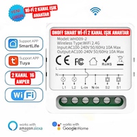 Tuya Destekli Wifi Akıllı İkili Anahtar Tuya Destekli Wifi Akıllı İkili Anahtar