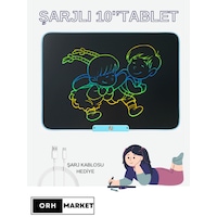 Mavi 10 İnç LCD Çizim Tableti – Şarjlı, Dijital Kalemli, USB Kablolu, Renkli Ekranlı Yazı Tableti Mavi 10 İnç LCD Çizim Tableti – Şarjlı, Dijital Kalemli, USB Kablolu, Renkli Ekranlı Yazı Tableti