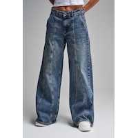 it's basic Kadın T.kot Rengi Palazzo Fit Tasarım Denim Jean Kırmızı it's basic Kadın T.kot Rengi Palazzo Fit Tasarım Denim Jean Kırmızı
