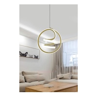 Renkoled Aydınlatma Kumandalı 3 Renk Modern Sarkıt Led Avize Gold Kasa Altın - Beyaz Işık Renkoled Aydınlatma Kumandalı 3 Renk Modern Sarkıt Led Avize Gold Kasa Altın - Beyaz Işık