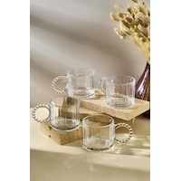 Ringo Line 4'lü Boncuk Kulplu 200ml Kupa