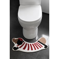 Chiliai Home 40x70 cm Dijital Kaymaz Yıkanabilir Banyo Paspası, Dogroll Chiliai Home 40x70 cm Dijital Kaymaz Yıkanabilir Banyo Paspası, Dogroll