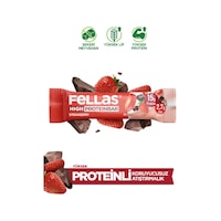 Fellas Yüksek Protein Bar Çilekli 45 x 12 Adet Fellas Yüksek Protein Bar Çilekli 45 x 12 Adet