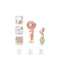 Torima F-13 Pembe Şarjlı Mini Masa Fan Vantilatör Torima F-13 Pembe Şarjlı Mini Masa Fan Vantilatör