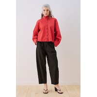 Manuka Bomber Tarz Gömlek Kırmızı Ss26gml00009-30 Manuka Bomber Tarz Gömlek Kırmızı Ss26gml00009-30