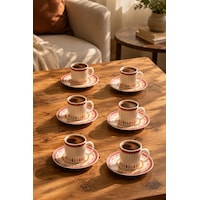 Porsima 0643 12 Parça Porselen Türk Kahve Fincan Takımı - Kahve Fincan Seti - 90ml Çok Renkli Porsima 0643 12 Parça Porselen Türk Kahve Fincan Takımı - Kahve Fincan Seti - 90ml Çok Renkli