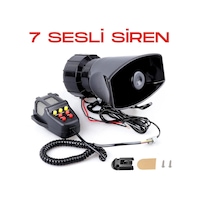 Her Araca Uyumlu 7 Sesli Güçlü Siren Korna Mikrofonlu Megafonlu 12v Polis Sireni 100w Her Araca Uyumlu 7 Sesli Güçlü Siren Korna Mikrofonlu Megafonlu 12v Polis Sireni 100w