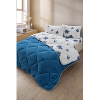 Nordelle Battal Boy Lüx Wellsoft Yorgan Çift Taraflı - 2 Adet Yastık Kılıflı Yorgan Seti 215x235 Cm Mavi Nordelle Battal Boy Lüx Wellsoft Yorgan Çift Taraflı - 2 Adet Yastık Kılıflı Yorgan Seti 215x235 Cm Mavi